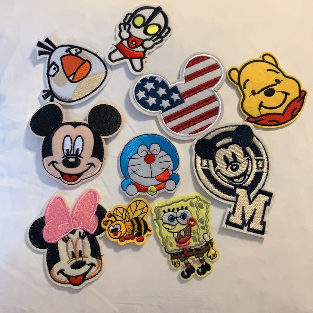 Iron on Appliqués variety of cute designs.